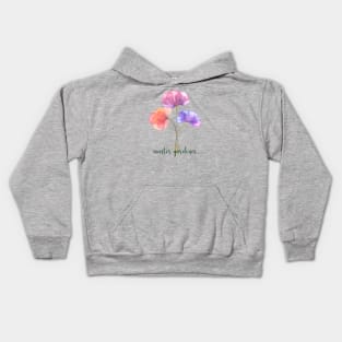 Master Gardener Watercolor Flowers Kids Hoodie